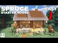 How to build the PERFECT Spruce Starter House! [Relaxing Tutorial]