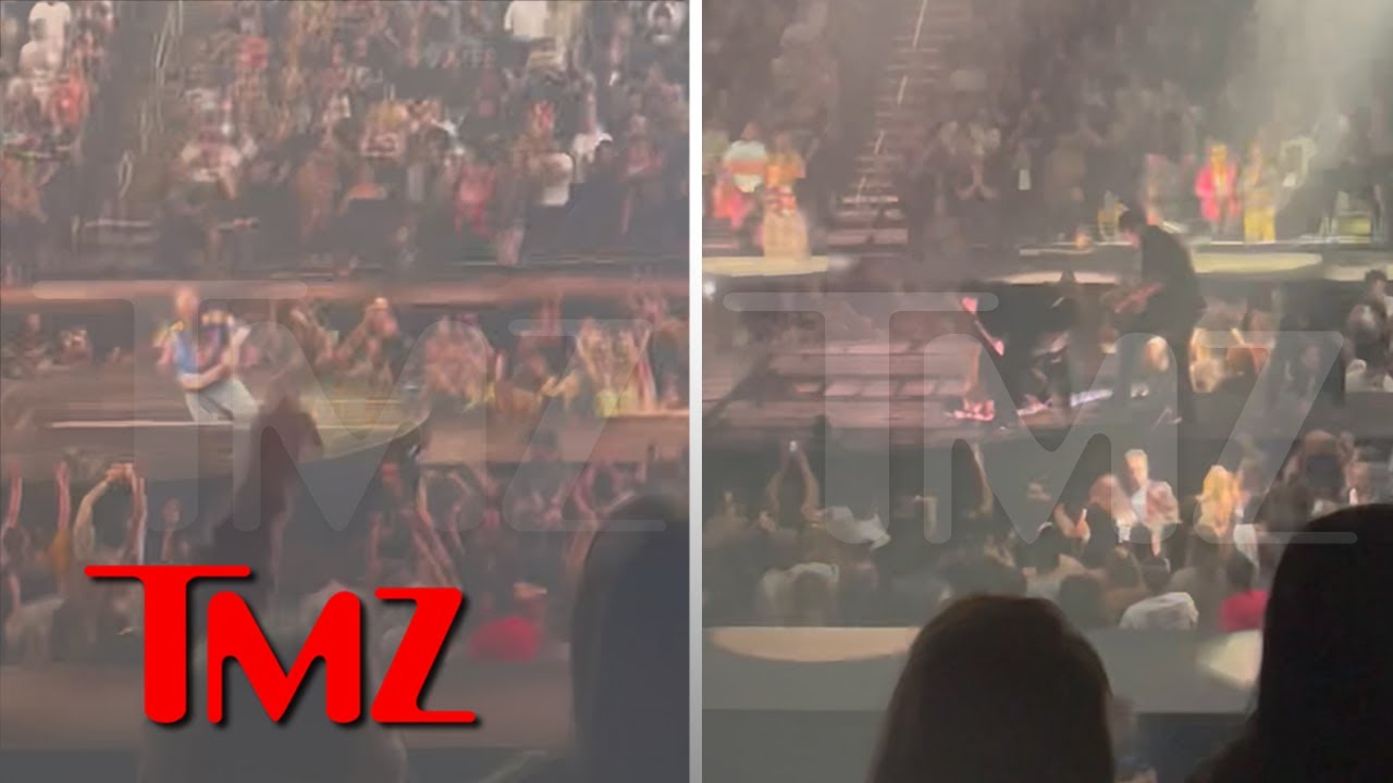 Post Malone Takes Nasty Fall Onstage During Concert, Helped Off ...