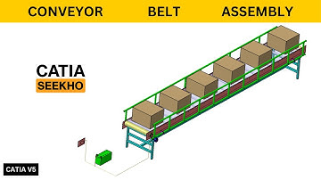 Catia v5 tutorial for assembly design | CONVEYOR BELT ASSEMBLY | reverse engineering
