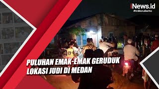 Puluhan Emak-Emak Geruduk Lokasi Judi Tembak Ikan di Medan screenshot 5