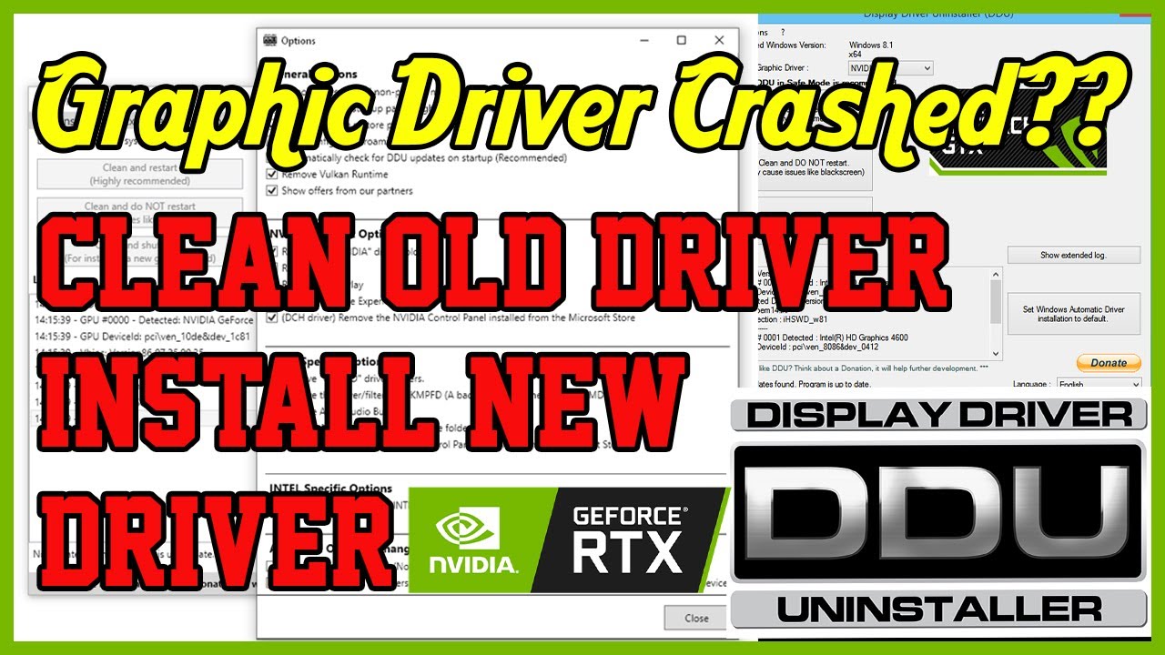 Clean install graphics drivers using ddu the proper way clean 