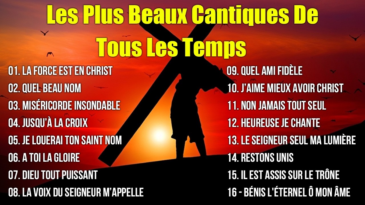 Les Plus Beaux Cantiques De Tous Les Temps 🗼La force est en Christ , Quel Beau Nom....
