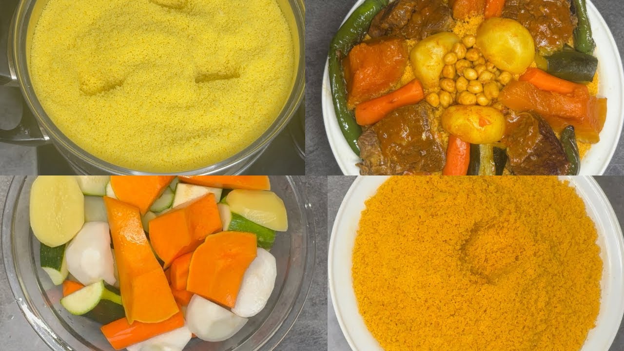 RECETTE DE COUSCOUS TUNISIEN 🇹🇳 GOÛTEUX ET SAVOUREUX
