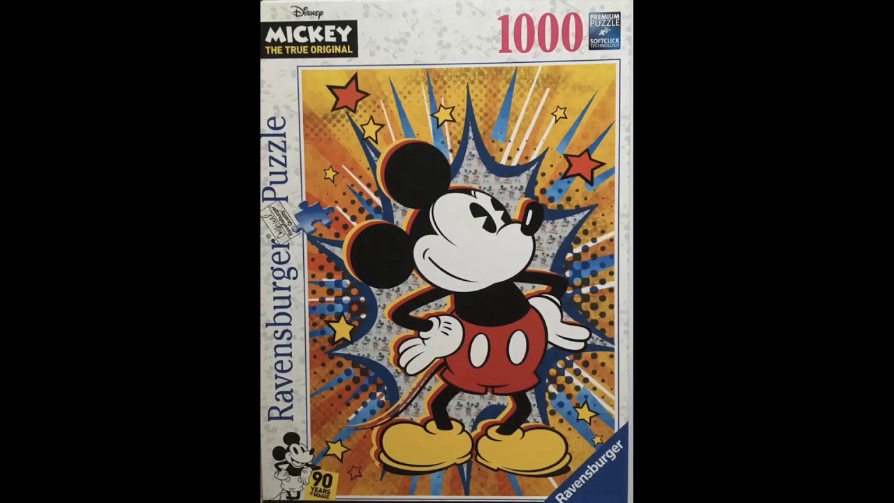 Puzzle Ravensburger Retro Mickey 1000 pieces - YouTube