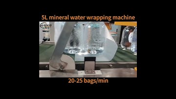 mineral water heat shrink wrapping machine,5L bottle water packaging machine #packingmachine #water