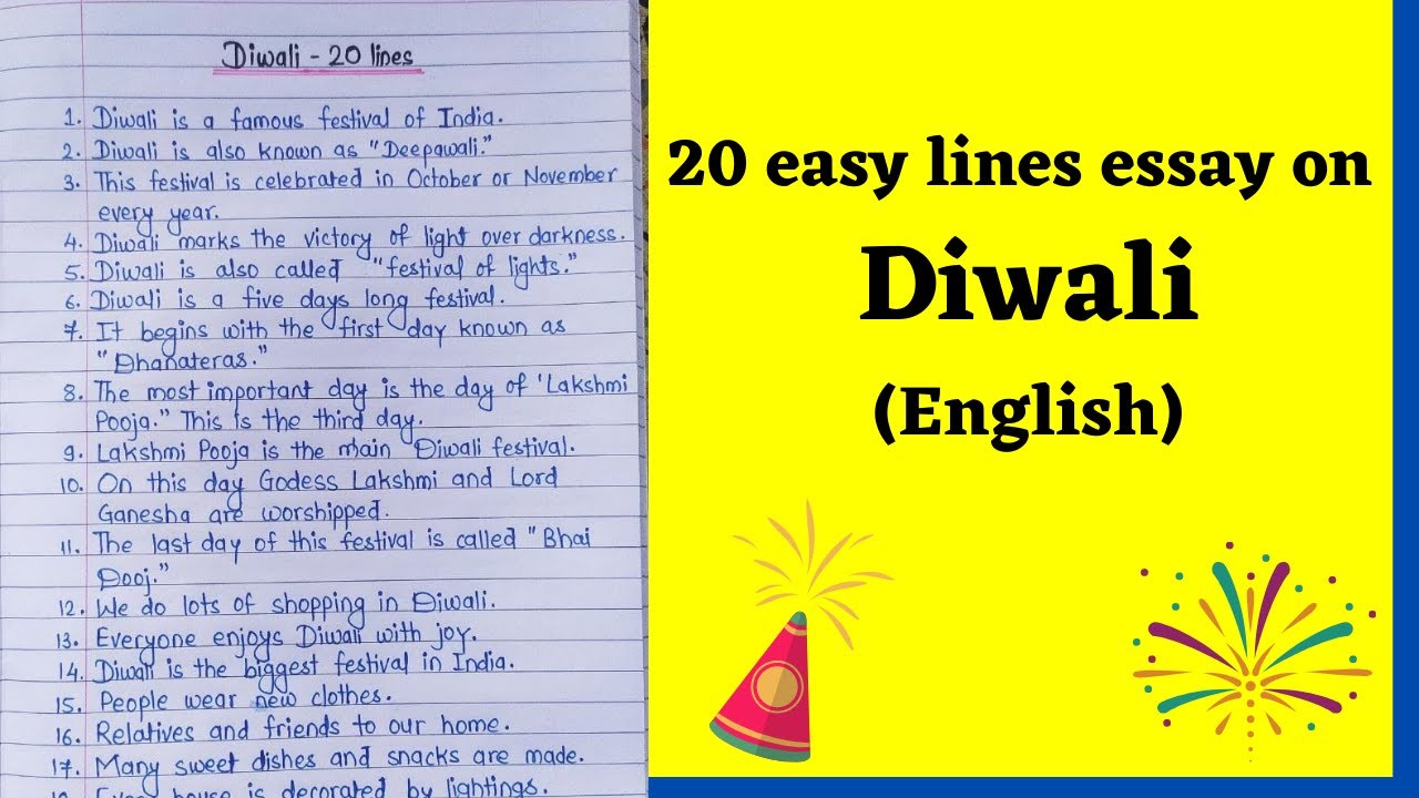 diwali essay in english class 7th