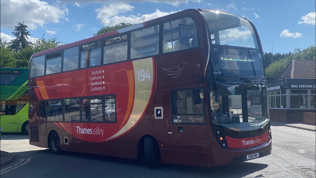 Full Route Thames Valley Buses 194 From Camberley To Bracknell