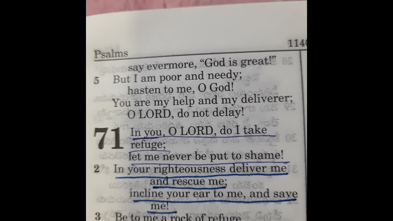 PSALMS 71 2
