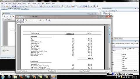 How to Create Crystal Reports in Visual Studio Net from Scratch