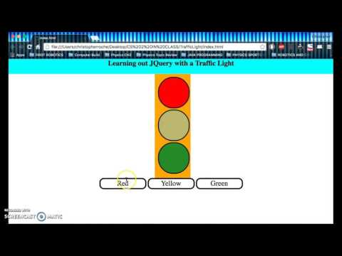 Learning JQuery with Traffic Light