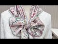 “Beautiful Bow Scarf Style 🎀 | Easy Scarf Knot Tutorial for Beginners #Shorts”