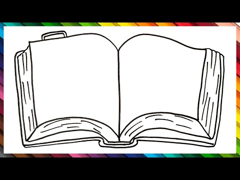 Cómo Dibujar Un Libro Paso a Paso 📕 Libro Dibujo 