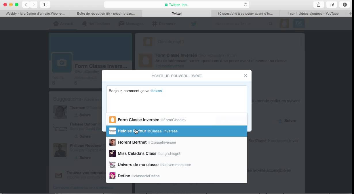 comment poser une question sur twitter