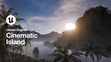 Unreal Engine 5.3 Cinematic Island | UE 5.3 Beach Outdoor Short Film
