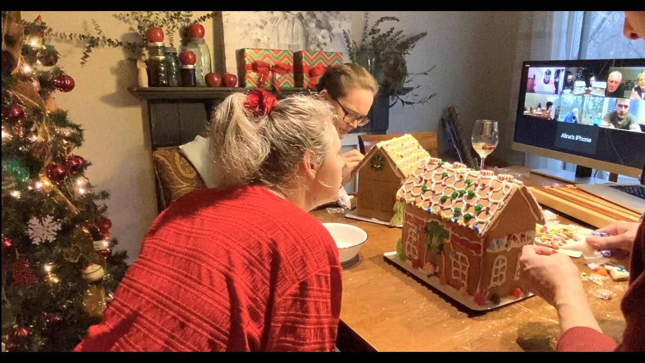 Vlogmas Day 24 - Autistic Blind Decorates Gingerbread House - YouTube