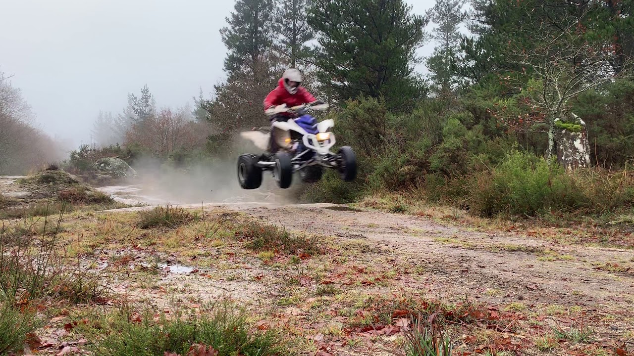 Raptor 700 trail riding - YouTube