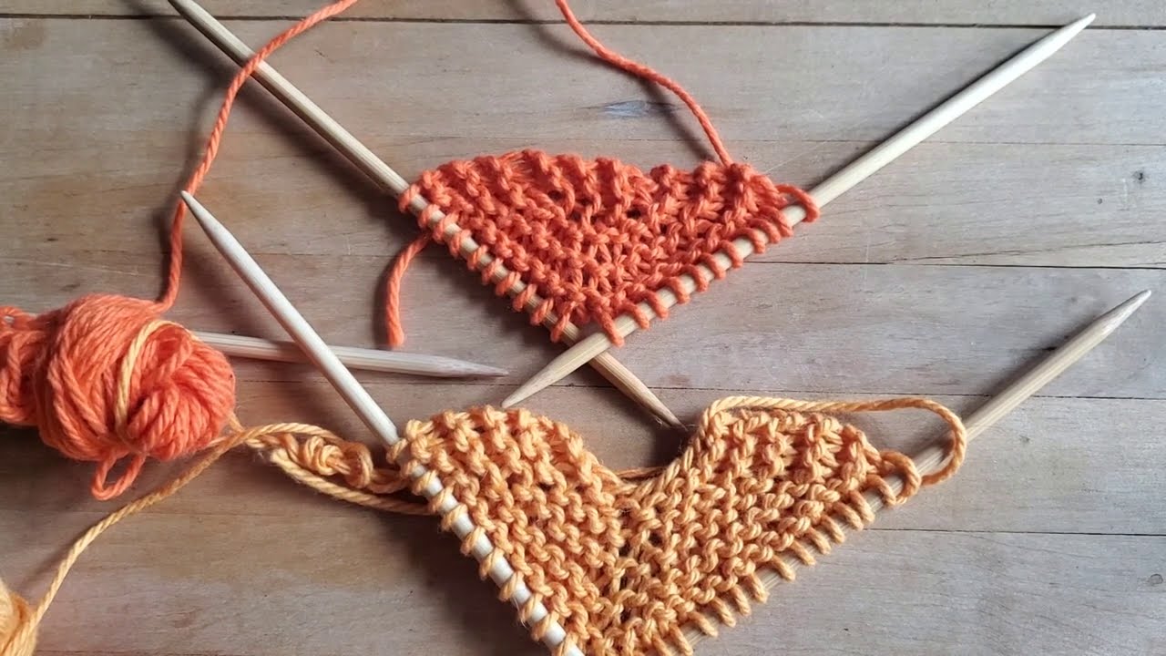 Tutoriel Tricot - Montage invisible pour châle (garter tab)