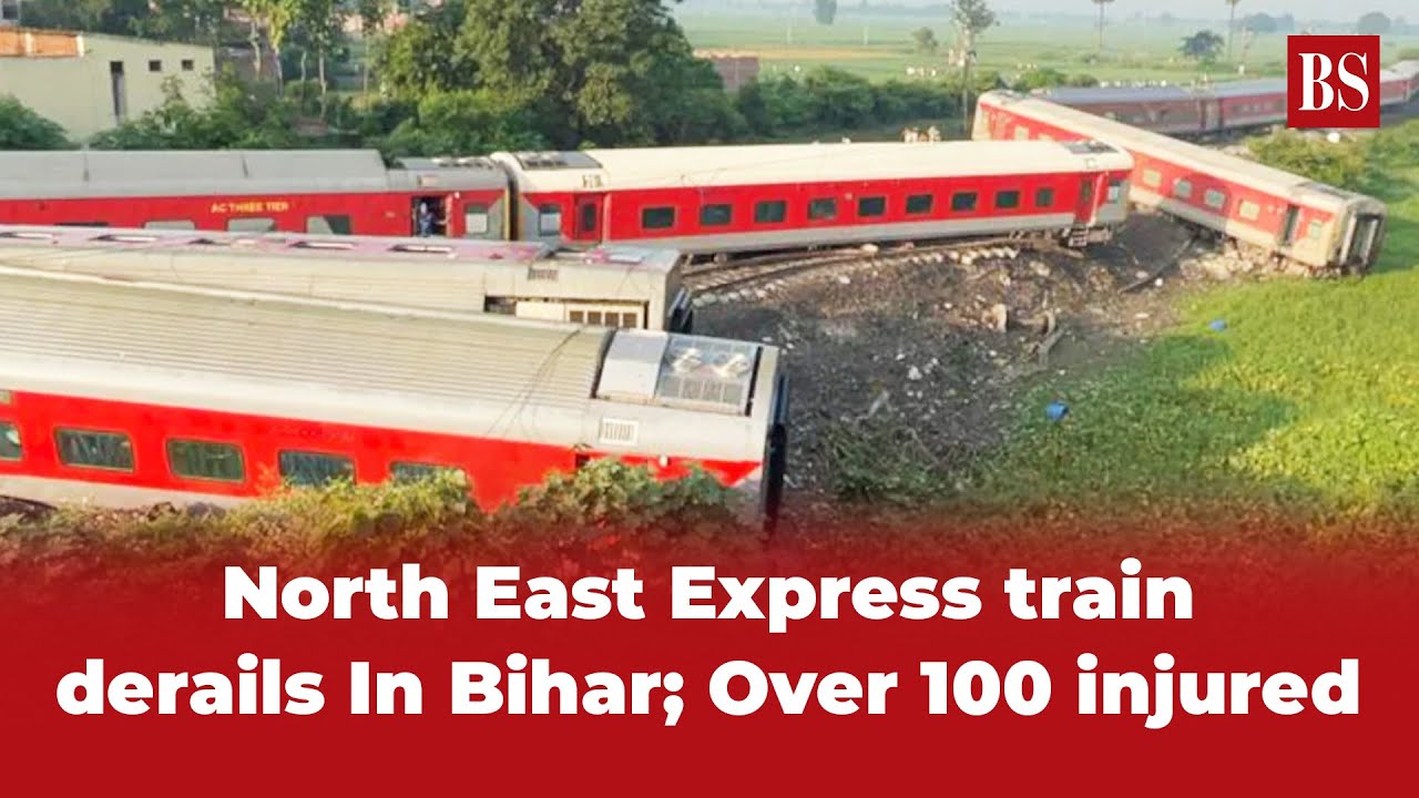 north-east-express-train-derails-in-bihar-over-100-injured-youtube