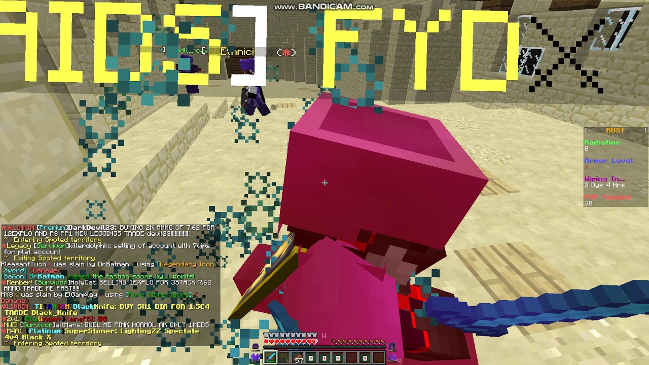 Rustv2 Dueling 4v4 OP 4 black vs 2 red  1black/1db black Ft.DrBatman LightingZz RoadllerCaster