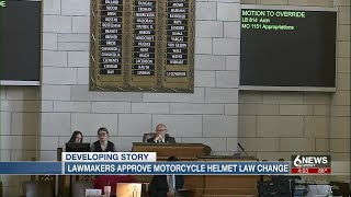 Nebraska lawmakers approve motorcycle helmet law change