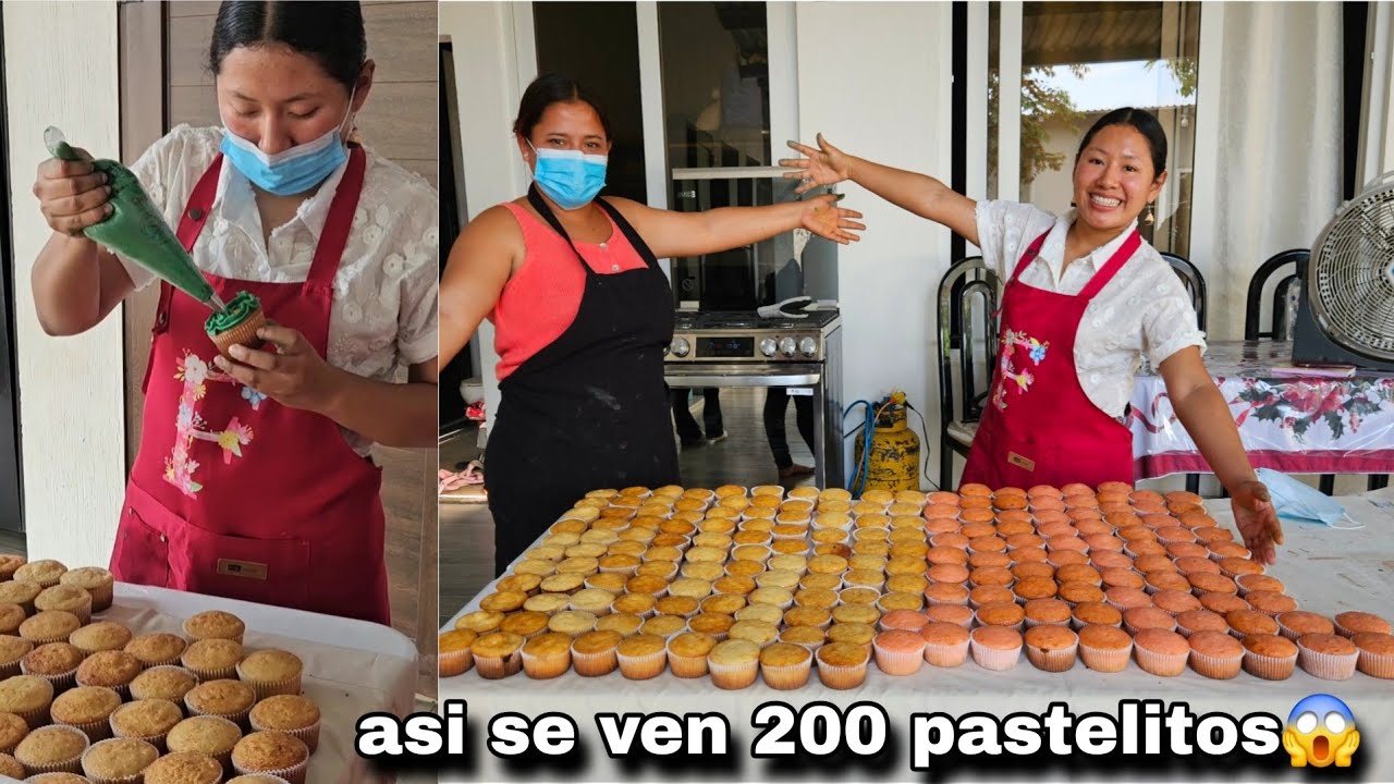 Un logro más, HORNE 200 CUPCAKES listos para ser decorados y entregados🥰
