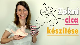 Zokni cica készítése | Manó kuckó - YouTube