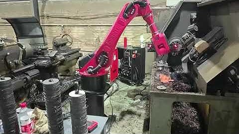 CNC job loading & unloading Robot.