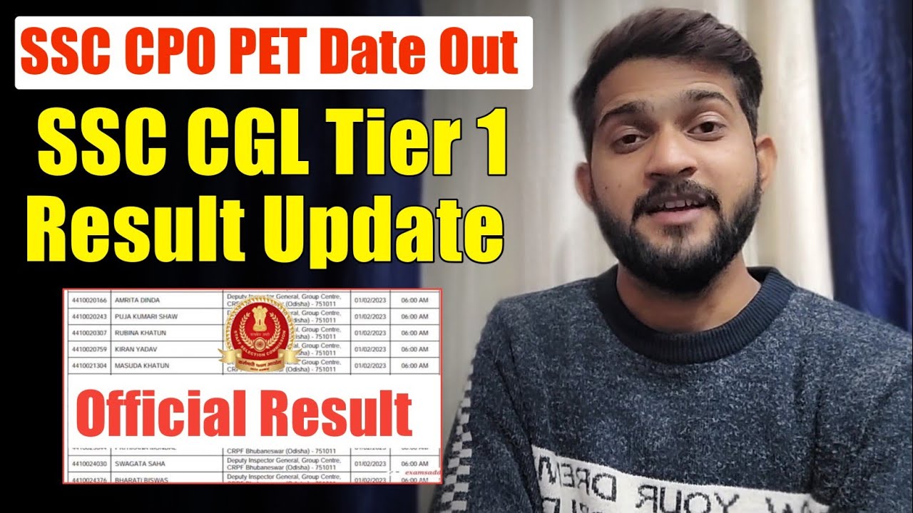 SSC CPO PET date out🔥 ssc cgl tier1 result update ssc latest notice