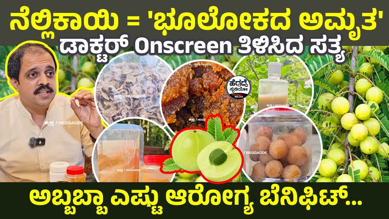 ನೆಲ್ಲಿಕಾಯಿ = 'ಭೂಲೋಕದ ಅಮೃತ' - ಡಾಕ್ಟರ್ Onscreen ತಿಳಿಸಿದ ಸತ್ಯ | Amla Benefits | Heggadde Studio