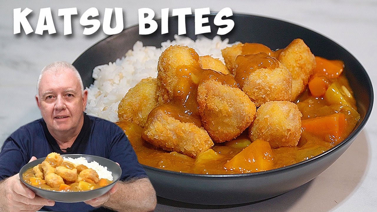 KATSU Chicken BITES with Japanese Curry Sauce