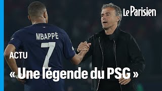 Luis Enrique salue la « légende » Mbappé au PSG, « qui a tout donné pour ce club »