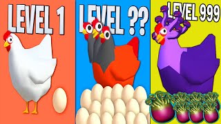 Egg Level 1 vs Egg Level 99 vs Egg Level 999 in Idle Egg Factory screenshot 2