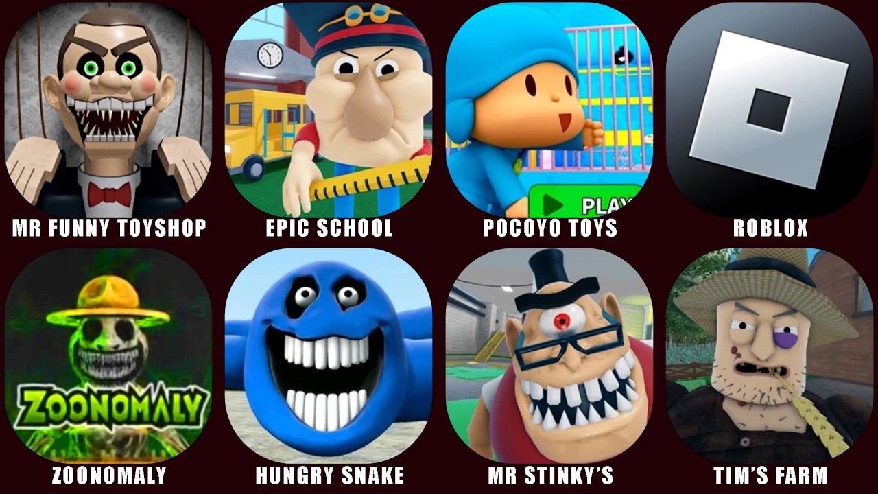 ROBLOX: ESCAPE MR FUNNY TOYSHOP!, EPIC SCHOOL, ZOONOMALY BARRY'S, POCOYO TOYS,.. ROBLOX JUMPSCARES!