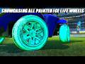 Showcasing All Painted Ice Life Wheels - Rocket League Showcase