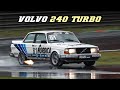 Volvo 240 turbo group a replica  flames  flybys  first race at zolder 2020