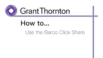 How to use the Barco Click Share