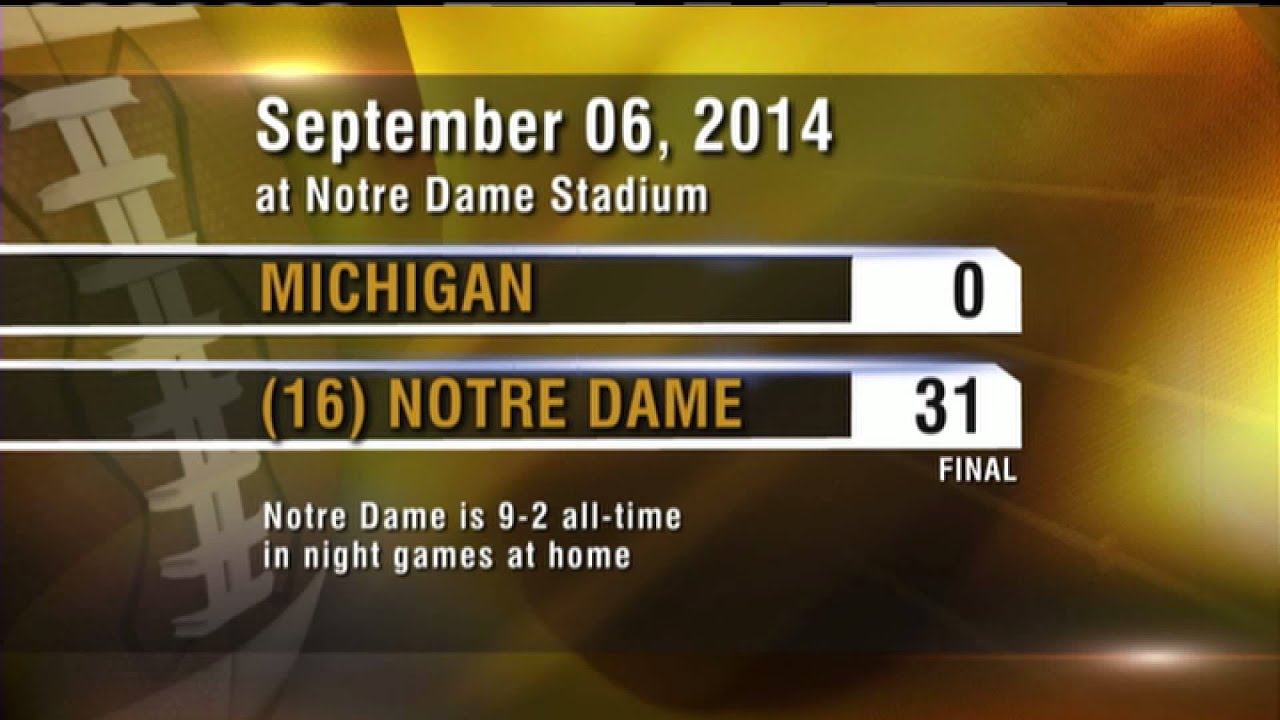 2014 Notre Dame Football Depth Chart