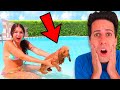 IL NOSTRO CANE CADE IN PISCINA e SCOPRIAMO CHE SA NUOTARE!!