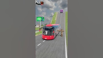 🚌 Light Yellow Bus CRUSH with Long Wood Logs