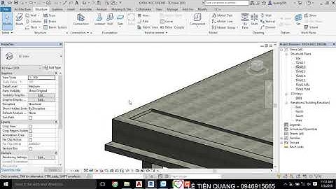 Tự học Revit Structure Bài 12 Hướng dẫn xoay mô hình 3D trong Revit