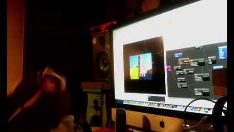 TouchOsc (iPad mini) + qcOSC.plugin + Quartz Composer + Mac ( obviously :D ) + Moderat