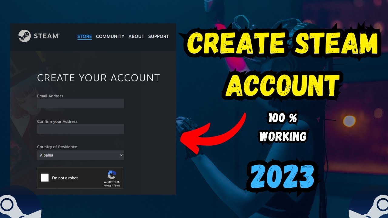 How to Create a Steam Account, Very Easy!