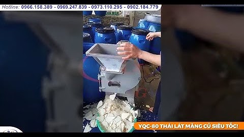 Máy Thái Lát, Thái Sợi Măng Tươi| Máy Cắt Củ Quả YQC80| Điện Máy 3G