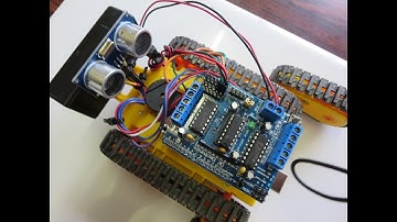 Arduino obstacle avoiding ARM Clawler    by AKIOSTEM