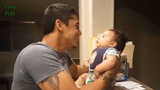 Hilarious baby copies daddy-cute babies copying Dad-Funny baby videos