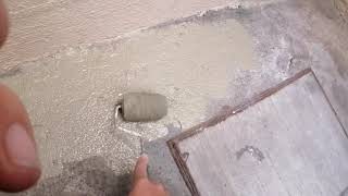 Aplicación de Pintura  Epoxica Comex en piso de concreto