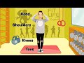 Head, Shoulders, Knees &amp; Toes Exercise Song for Children - Ceylin-H ile Spor Zamanı 1 min