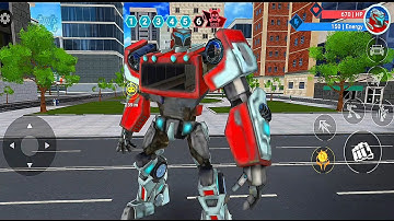 Optimus Prime Robot Truck Transformers Battle Of the City Game 2025 - Android Gameplay