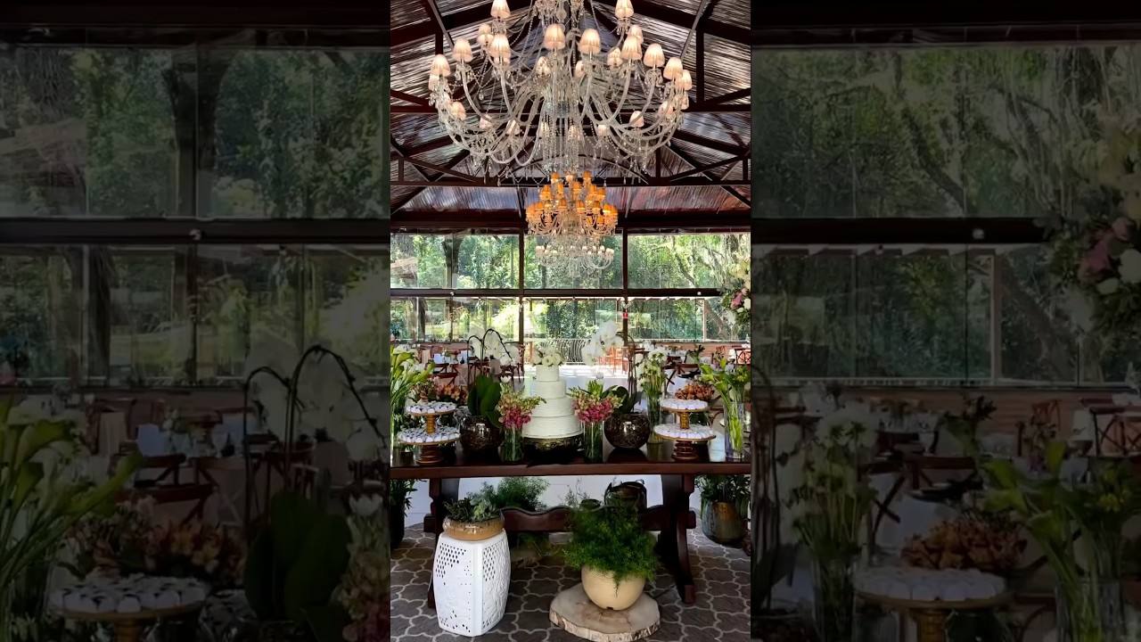 Venha conhecer o salão de festas do Recanto Callegari, flores 100% naturais