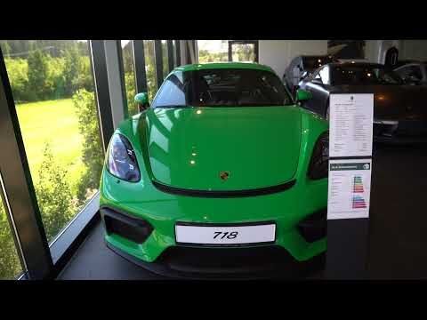 Python Green PORSCHE Cayman 718 GT4 Manual - Walkaround